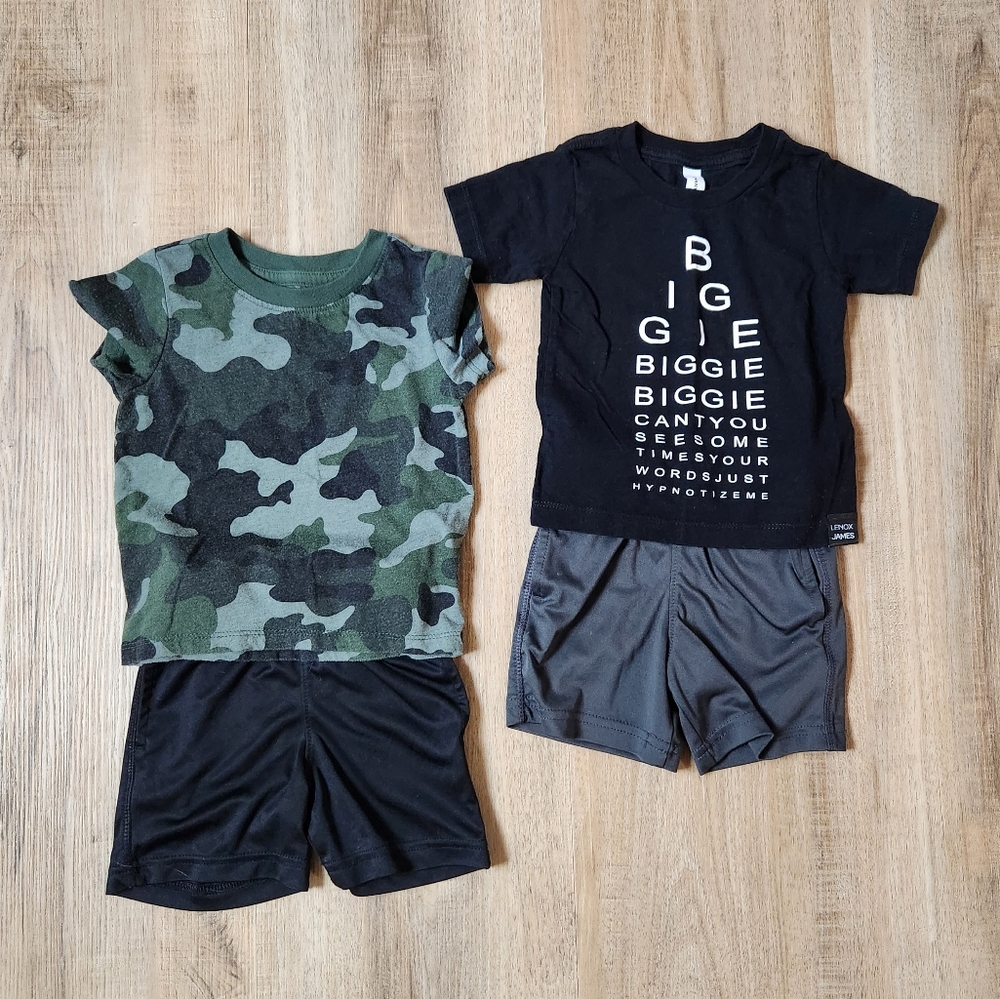 Shorts Outfit Bundle 12M Back Grey Camo